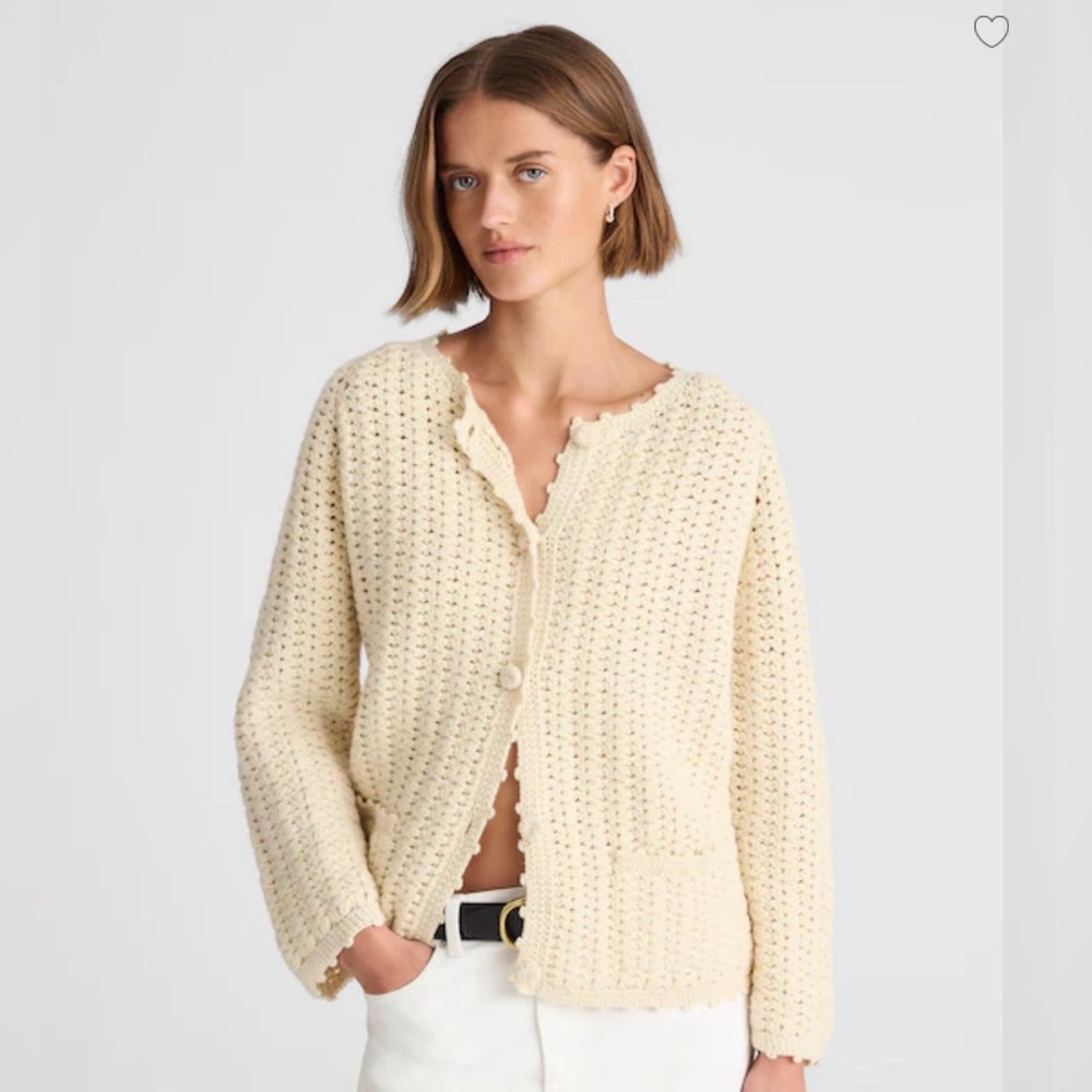 Alexa Chung for Madewell Crocheted Cardi Size M $298
